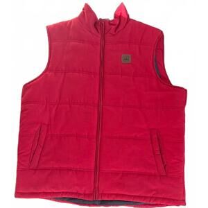 Field & Stream Red Quilted Puffer Vest Jacket Men's Size XL